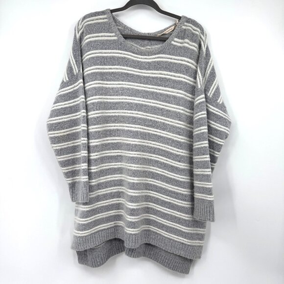 Soft Surroundings Margulies Sweater Zip Back Tunic Sweater Woman’s size XL gray - Picture 1 of 10